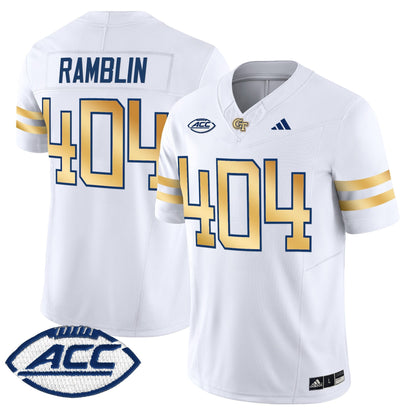 Men's Georgia Tech Yellow Jackets 2025 Vapor Limited Jersey - All stitched
