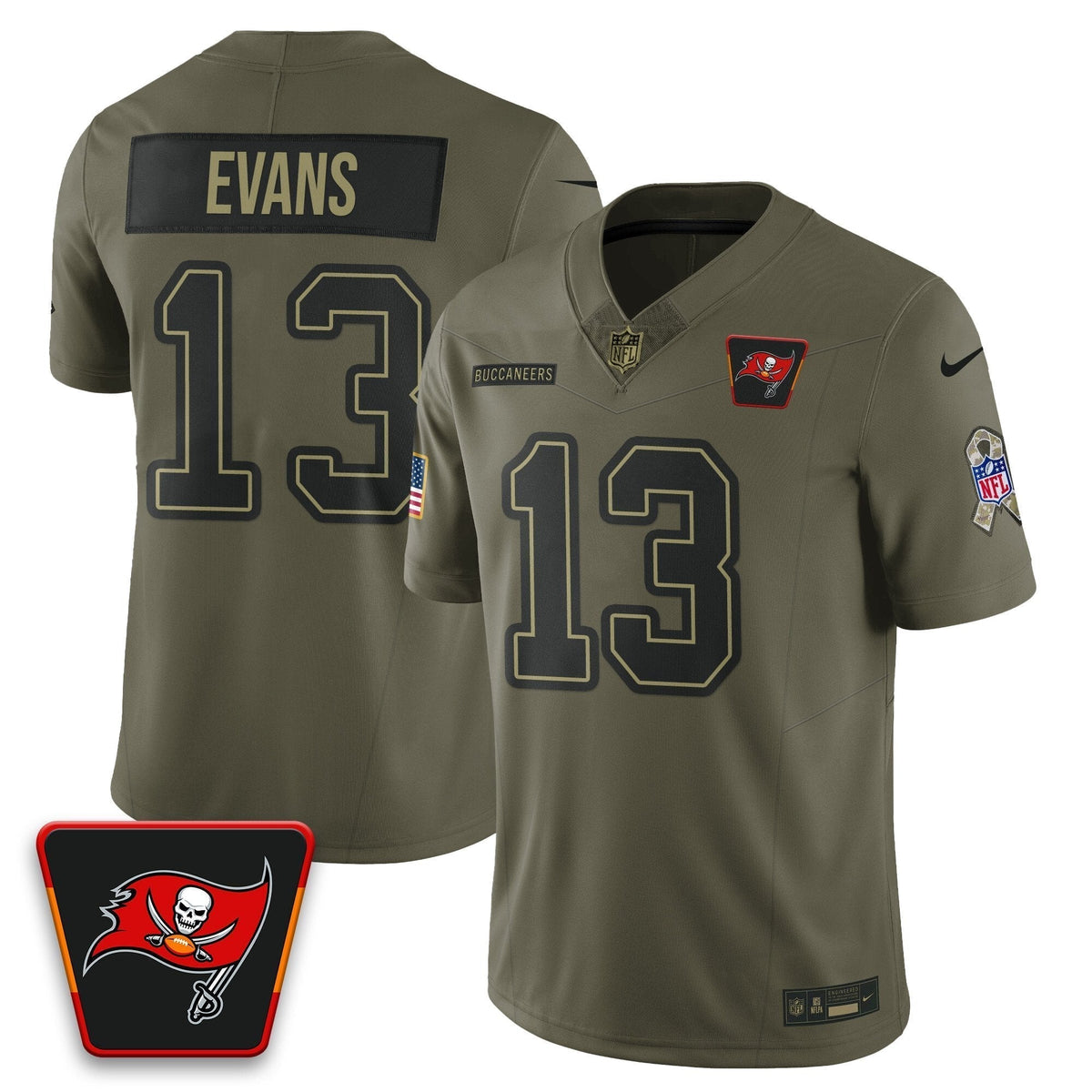Tampa Bay Buccaneers 2025 Salute to Service Limited Jersey - All Stitched509VTHNJS237