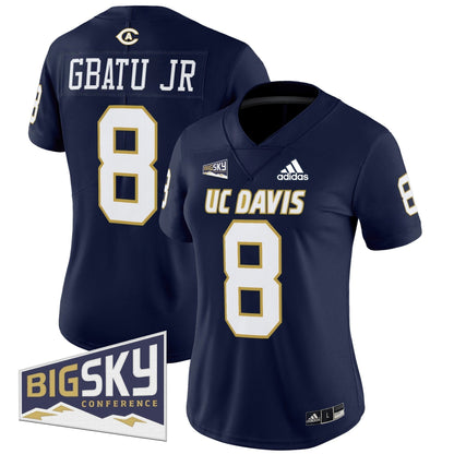Women's UC Davis Aggies 2025 'Lake Tahoe Patch' Vapor Limited Jersey - All Stitched