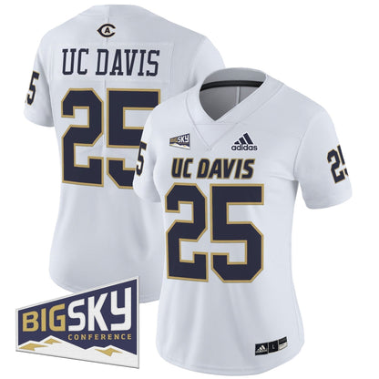 Women's UC Davis Aggies 2025 'Lake Tahoe Patch' Vapor Limited Jersey - All Stitched