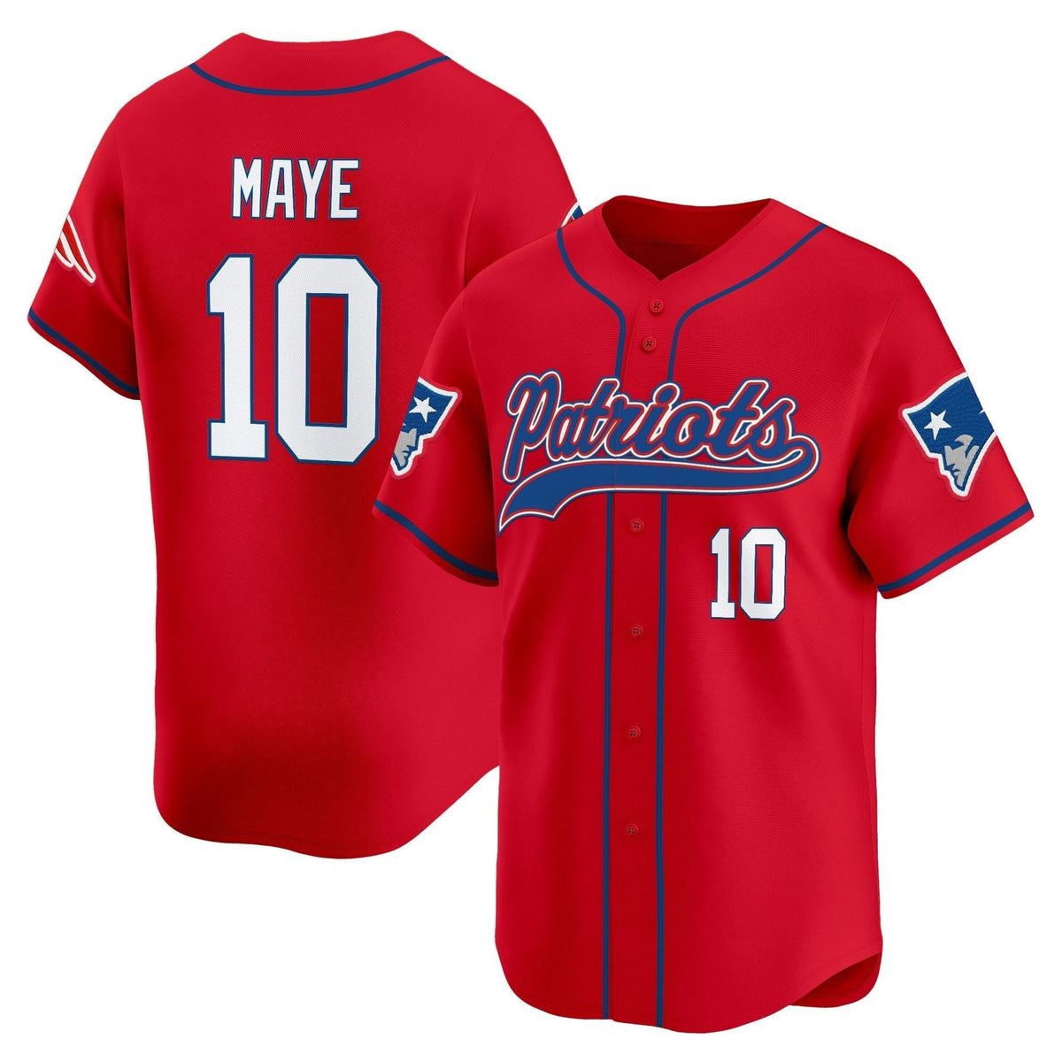 Men's New England Patriots 2025 Vapor Baseball Jersey - All Stitched