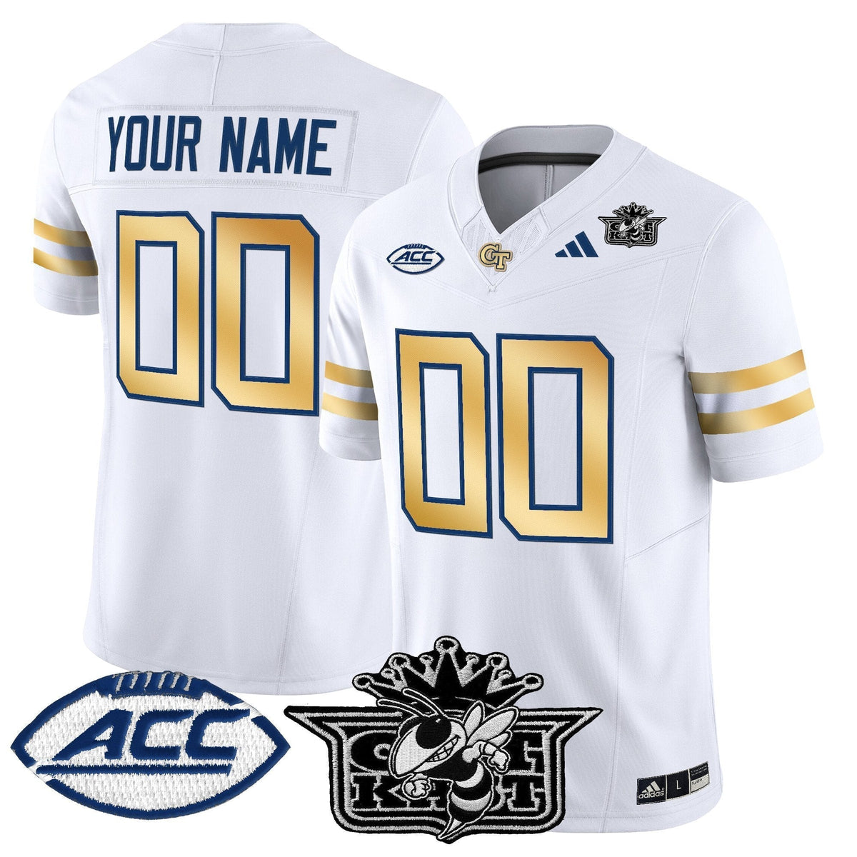 Outkast x Georgia Tech Yellow Jackets 2025 Vapor Limited Custom Jersey - All stitched