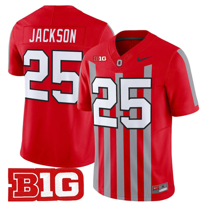 Men's Ohio State Buckeyes Throwback Vapor Limited Jersey - All Stitched