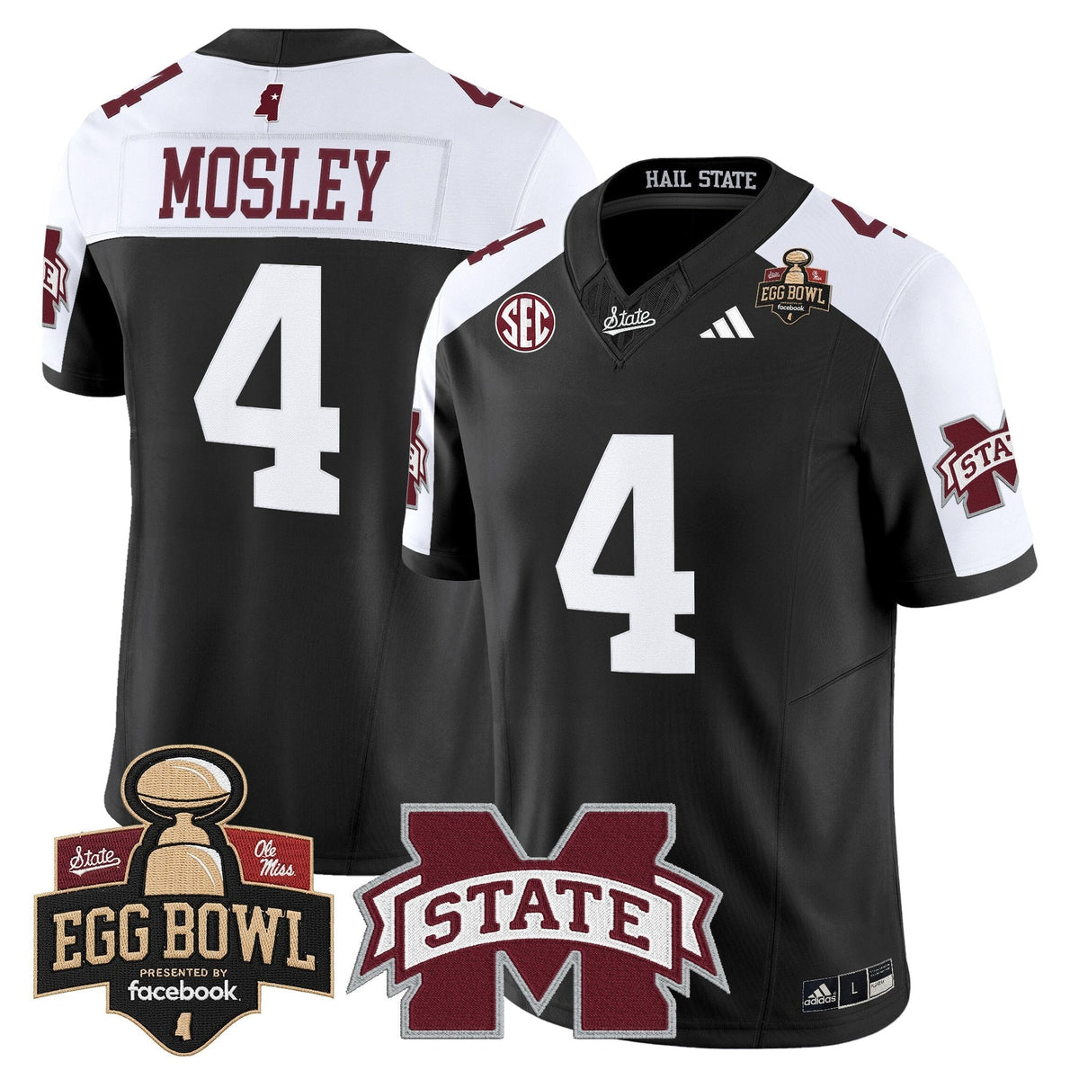 Men's Mississippi State Bulldogs 2025 Egg Bowl Vapor Limited Jersey - All Stitched