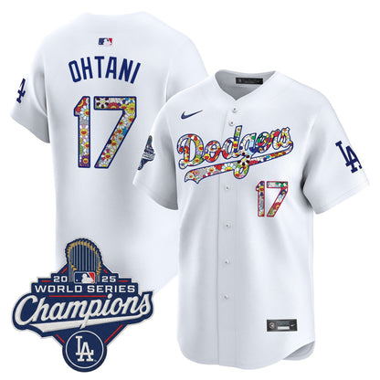 Men's Dodgers 2025 World Series Champions x Takashi Murakami Vapor Premier Limited Jersey - Stitched