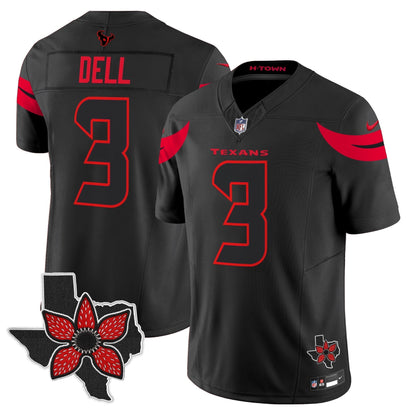 Men's Houston Texans 'Stranger Things Edition' Vapor Limited Jersey - All Stitched