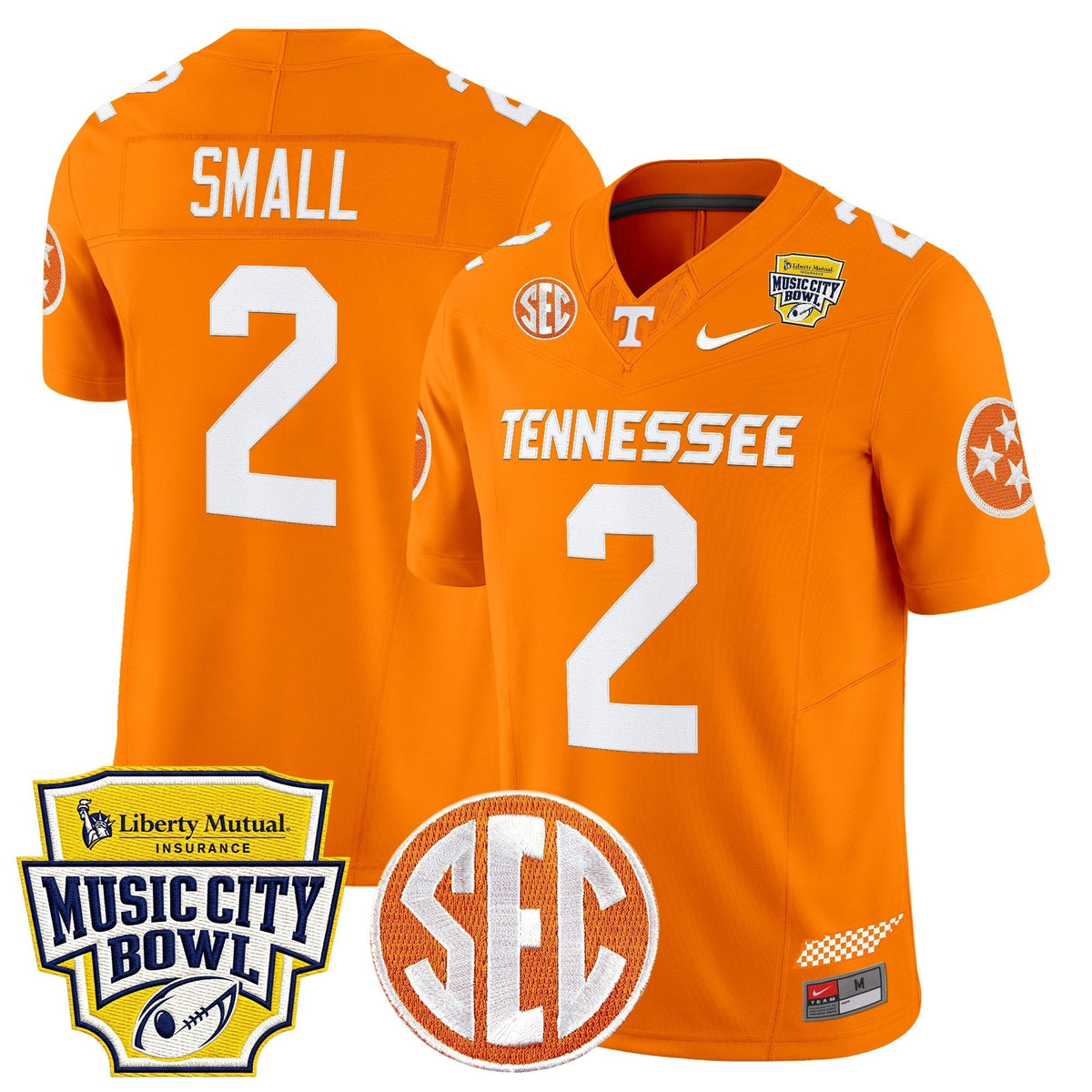 Men's Tennessee Volunteers 2025 Music City Bowl Vapor Limited Jersey - All Stitched