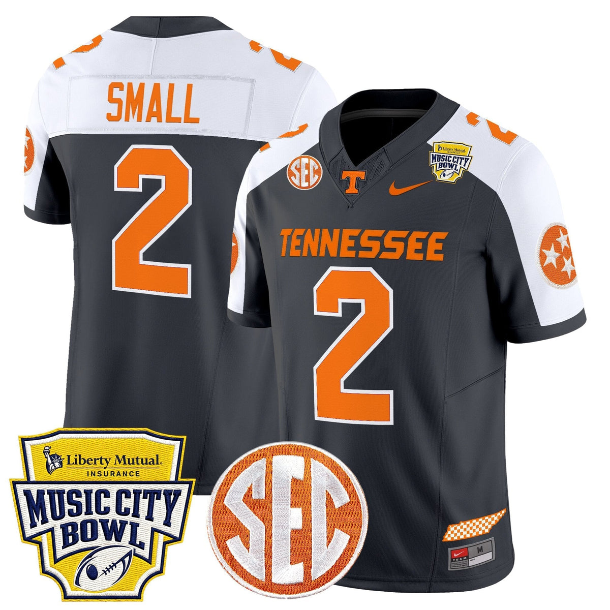 Men's Tennessee Volunteers 2025 Music City Bowl Vapor Limited Jersey - All Stitched