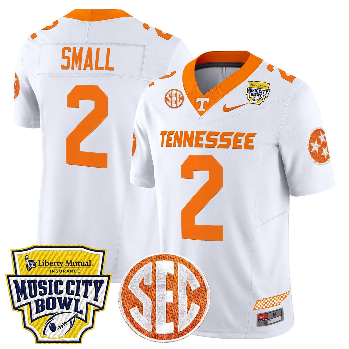 Men's Tennessee Volunteers 2025 Music City Bowl Vapor Limited Jersey - All Stitched