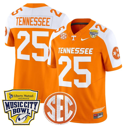 Men's Tennessee Volunteers 2025 Music City Bowl Vapor Limited Jersey - All Stitched