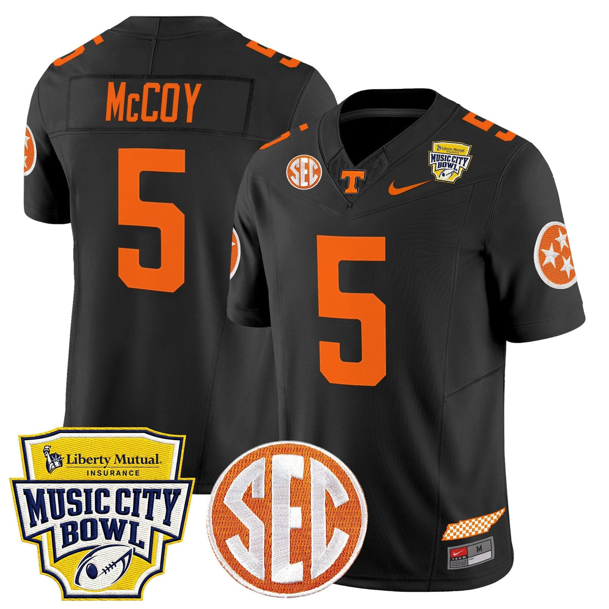 Men's Tennessee Volunteers 2025 Music City Bowl Vapor Limited Jersey - All Stitched