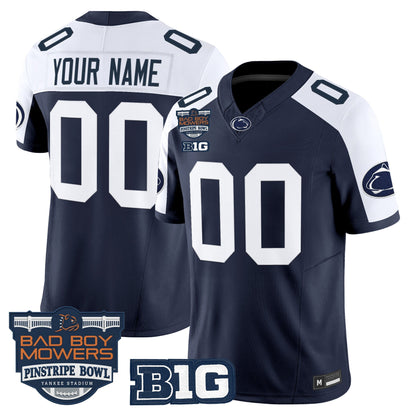 Penn State Nittany Lions 2025 Pinstripe Bowl Vapor Limited Custom Jersey V2 - All Stitched