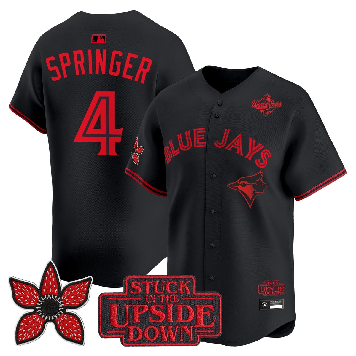 Toronto Blue Jays 'Stranger Things Edition' Vapor Premier Limited Jersey - All Stitched