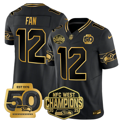 SEA 2026 NFC West Champions Limited Jersey - 50th Season Patch - Stitched n2