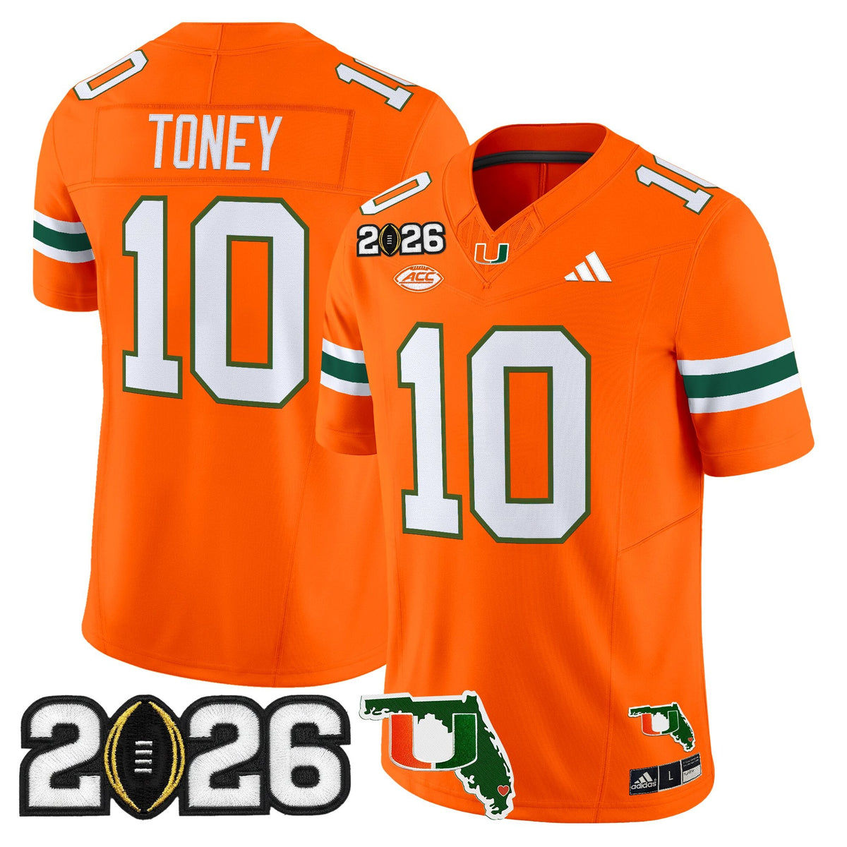 Miami Hurricanes 2026 CFP Final & Florida Patch Vapor Limited Jersey - All Stitched