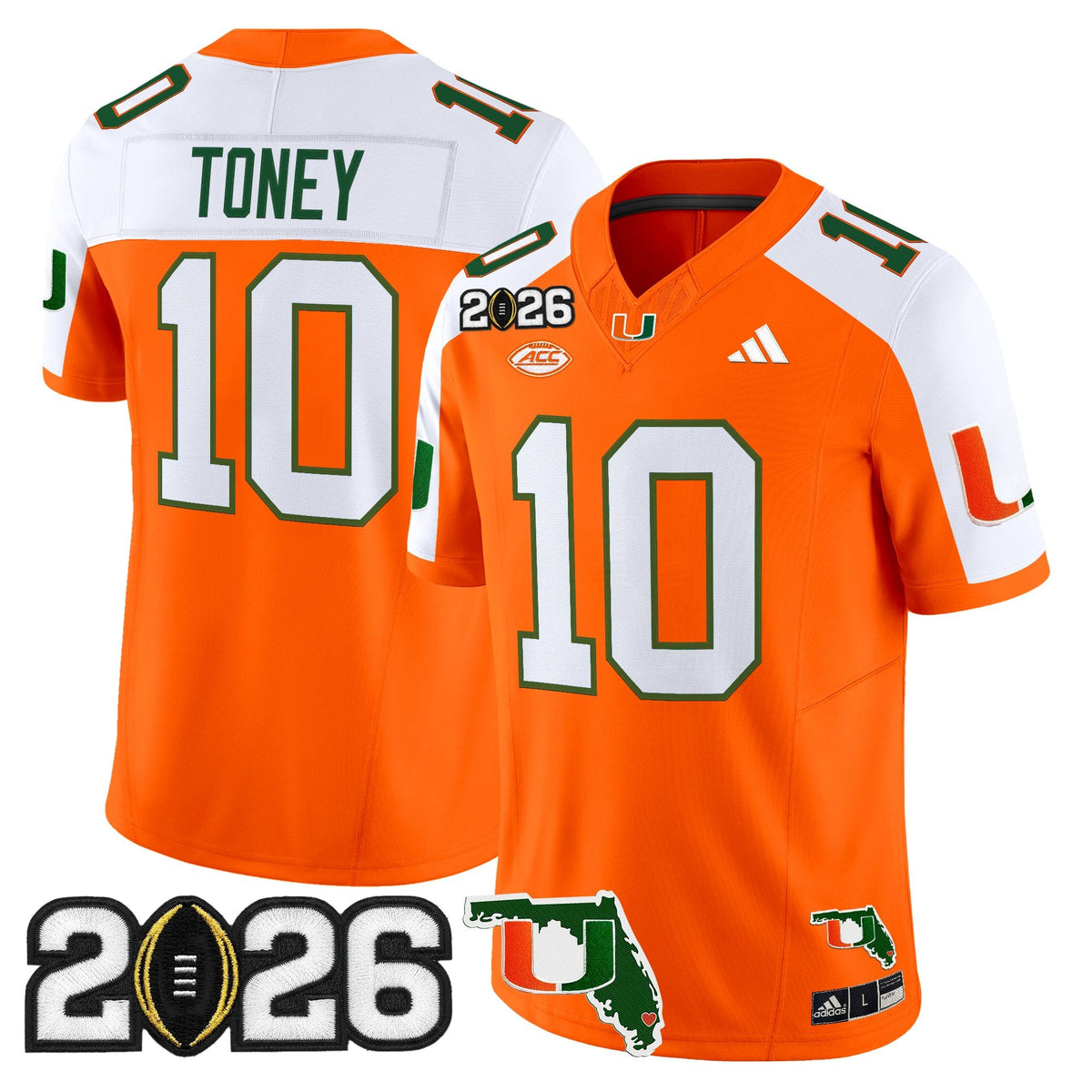 Miami Hurricanes 2026 CFP Final & Florida Patch Vapor Limited Jersey - All Stitched