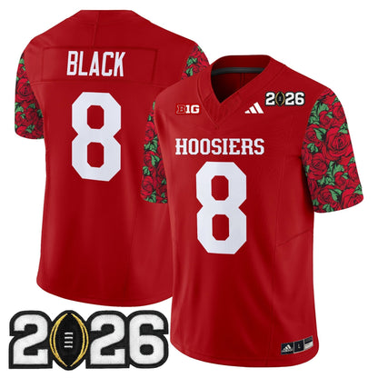 Men's Indiana Hoosiers 2026 CFP Final Patch Vapor Limited Jersey - Rose Bowl Style - Stitched
