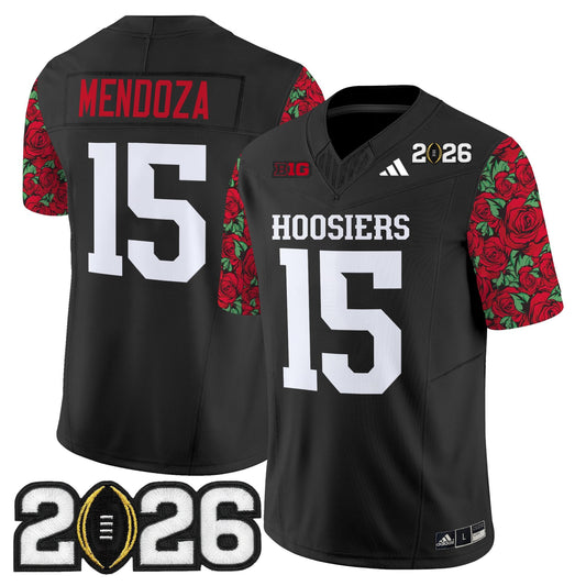 Men's Indiana Hoosiers 2026 CFP Final Patch Vapor Limited Jersey - Rose Bowl Style - Stitched