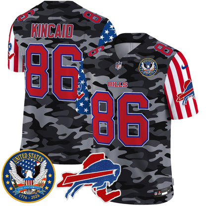 Men's Buffalo Bills "America250 Edition" Style Vapor Limited Jersey - All Stitched