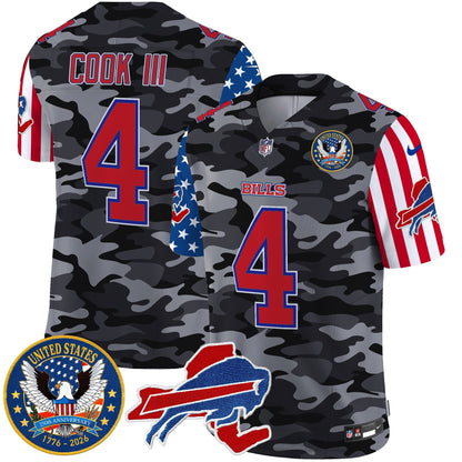 Men's Buffalo Bills "America250 Edition" Style Vapor Limited Jersey - All Stitched