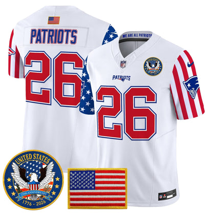 Men's New England Patriots "America250 Edition" Vapor Limited Jersey - All Stitched