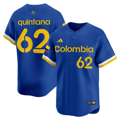 Men's Team Colombia 2026 World Baseball Classic Vapor Premier Jersey - All Stitched