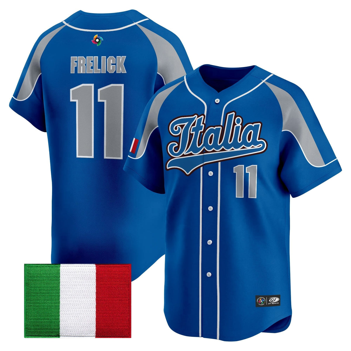 Men's Team Italy 2026 World Baseball Classic Vapor Premier Jersey - All Stitched