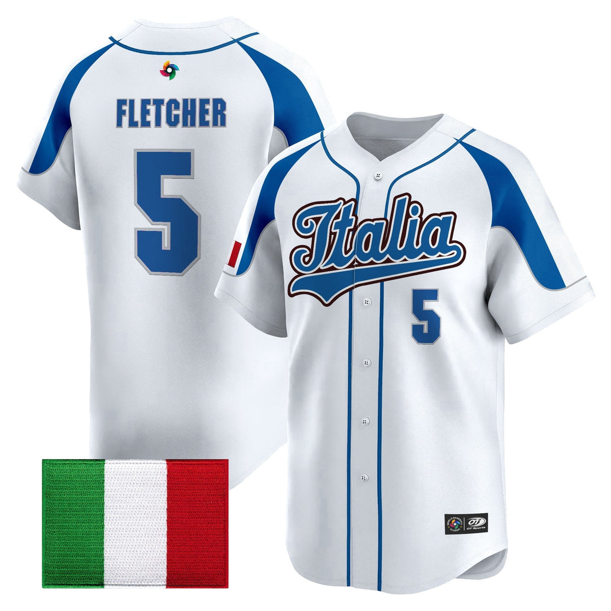Men's Team Italy 2026 World Baseball Classic Vapor Premier Jersey - All Stitched