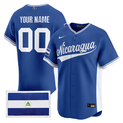 Team Nicaragua 2026 World Baseball Classic Vapor Premier Custom Jersey - All Stitched