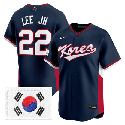 Men's Team Korea 2026 World Baseball Classic Vapor Premier Jersey - All Stitched