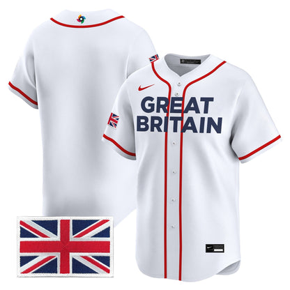 Men's Team Great Britain 2026 World Baseball Classic Vapor Premier Jersey - All Stitched