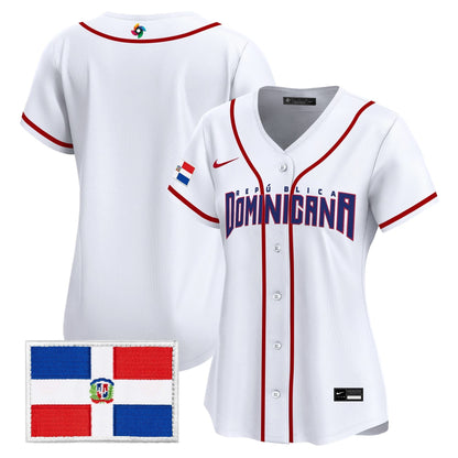 Women's Team Dominican Republic World Baseball Classic Vapor Premier Jersey - 2026 Roster - All Stitched