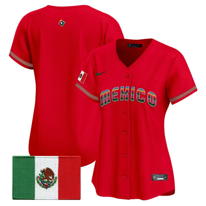 Women's Team Mexico World Baseball Classic "Serape Edition" Vapor Premier Jersey - 2026 Roster - All Stitched