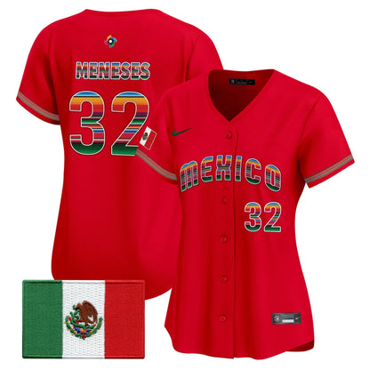 Women's Team Mexico World Baseball Classic "Serape Edition" Vapor Premier Jersey - 2026 Roster - All Stitched