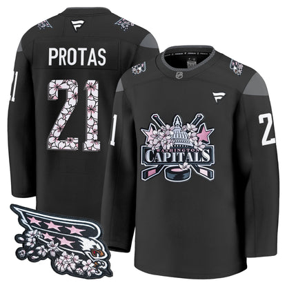 Men's Washington Capitals 2026 Cherry Blossom Premium Jersey - All Stitched