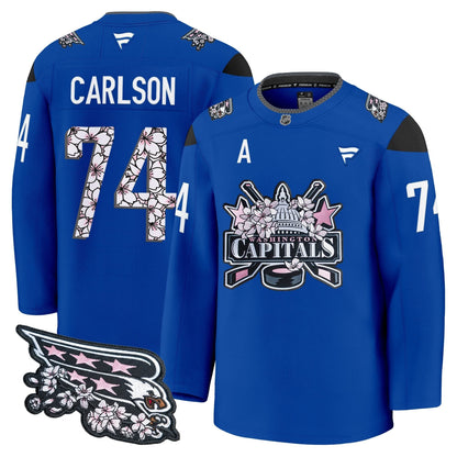 Men's Washington Capitals 2026 Cherry Blossom Premium Jersey - All Stitched