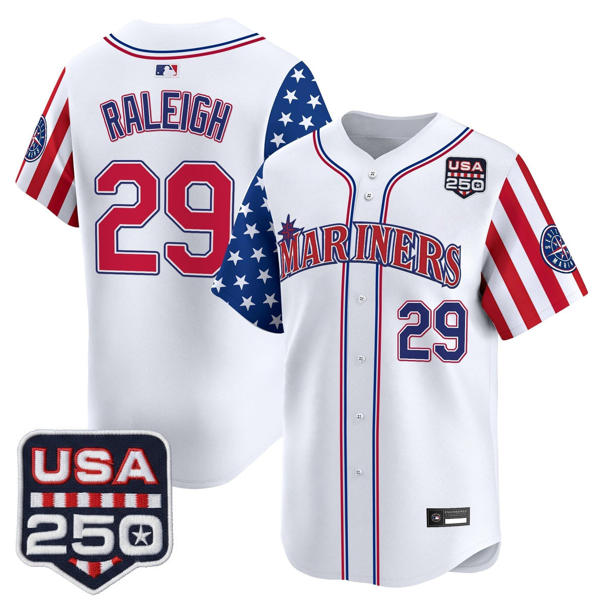 Men's Seattle Mariners "America250 Edition" Vapor Premier Limited Jersey - All Stitched
