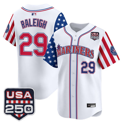 Men's Seattle Mariners "America250 Edition" Vapor Premier Limited Jersey - All Stitched