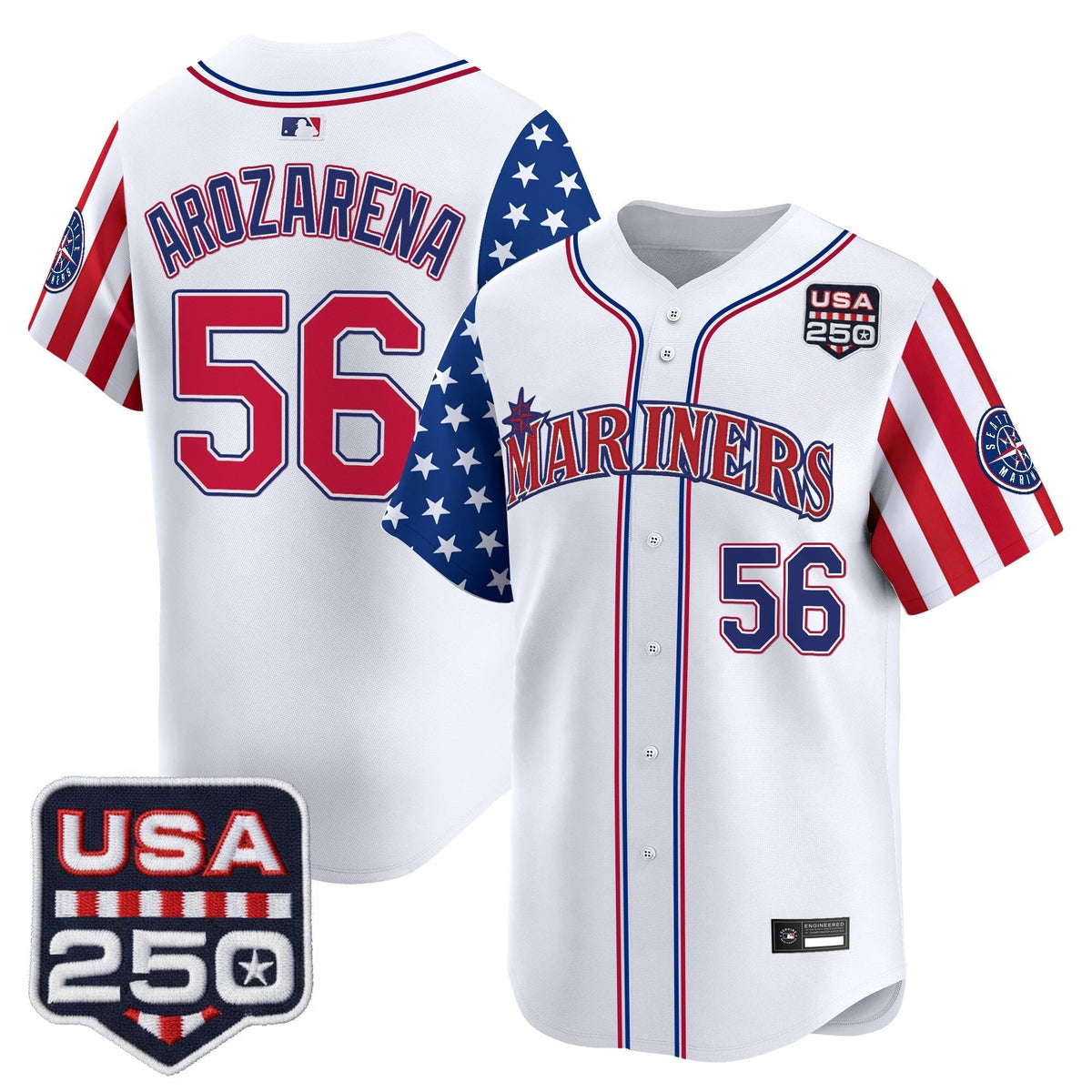 Men's Seattle Mariners "America250 Edition" Vapor Premier Limited Jersey - All Stitched