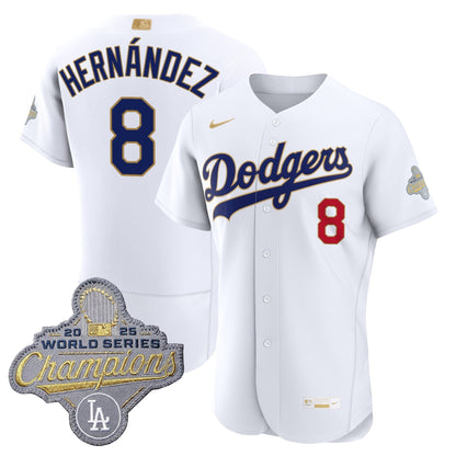 Men's Los Angeles Dodgers "Gold Collection" Premier Elite Jersey - All Stitched