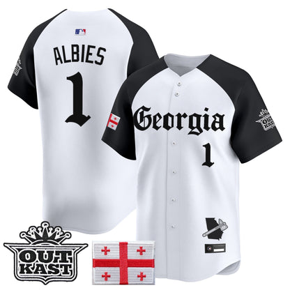 Men's Atlanta Braves 'Georgia x Outkast Gothic Edition' Vapor Premier Limited Jersey - All Stitched