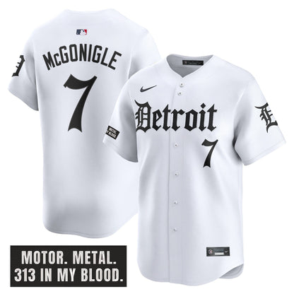 Men's Detroit Tigers 'Motor Gothic Edition' Vapor Premier Limited Jersey - All Stitched