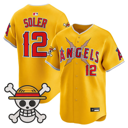 Men's Los Angeles Angels x OP Vapor Premier Limited Jersey - Stitched