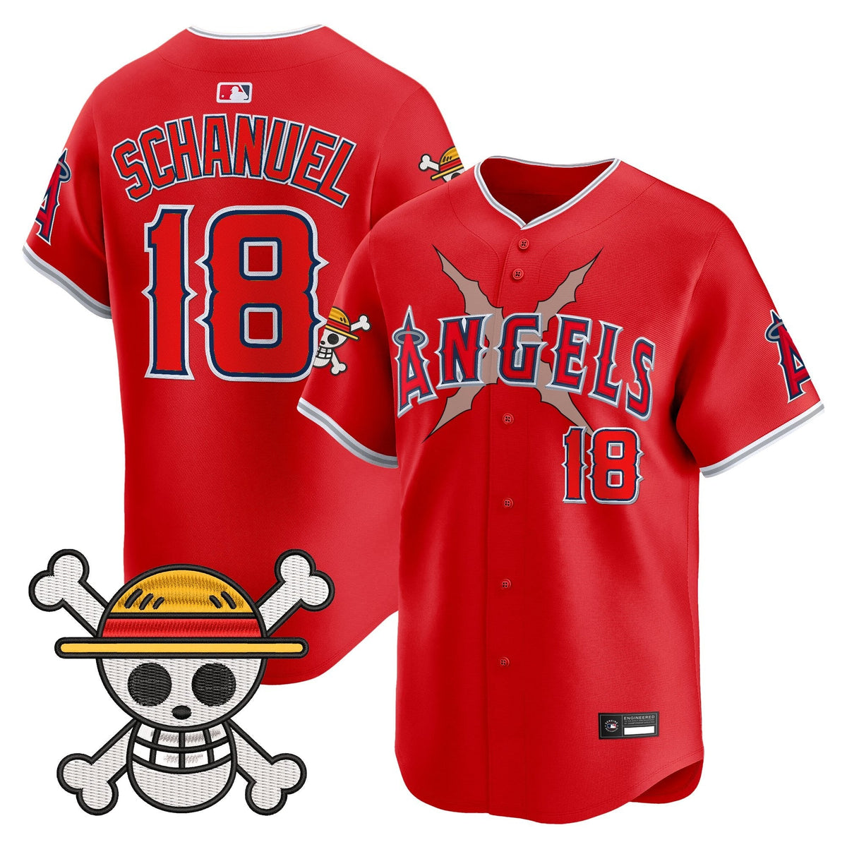 Men's Los Angeles Angels x OP Vapor Premier Limited Jersey - Stitched