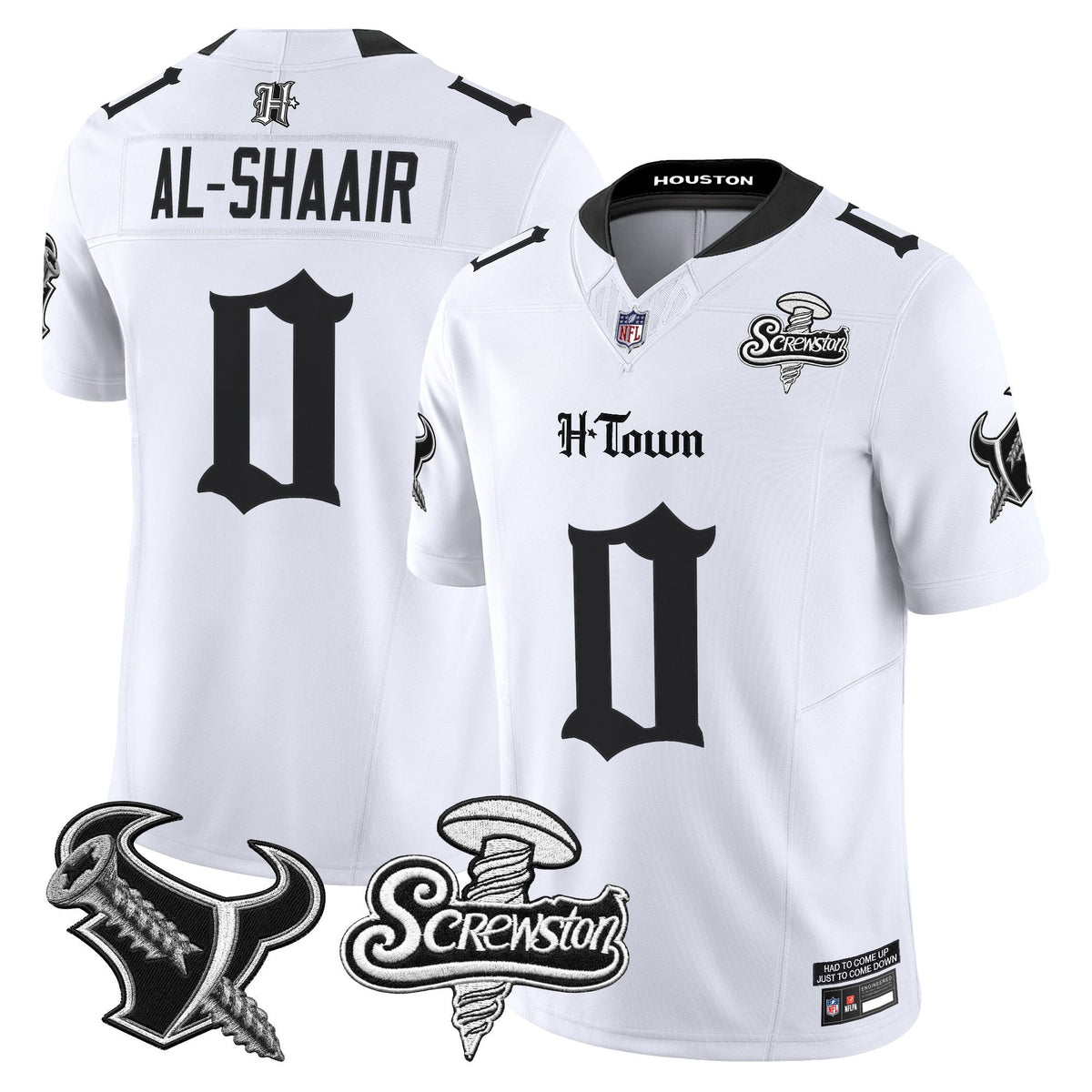 Houston Texans DJ Screw Vapor Limited Jersey - Gothic Edition - All Stitched