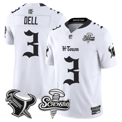 Houston Texans DJ Screw Vapor Limited Jersey - Gothic Edition - All Stitched