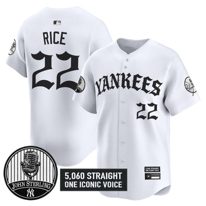 New York Yankees 'Old English Edition' Vapor Premier Limited Jersey - John Sterling Patch - All Stitched