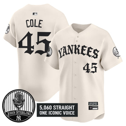 New York Yankees 'Old English Edition' Vapor Premier Limited Jersey - John Sterling Patch - All Stitched