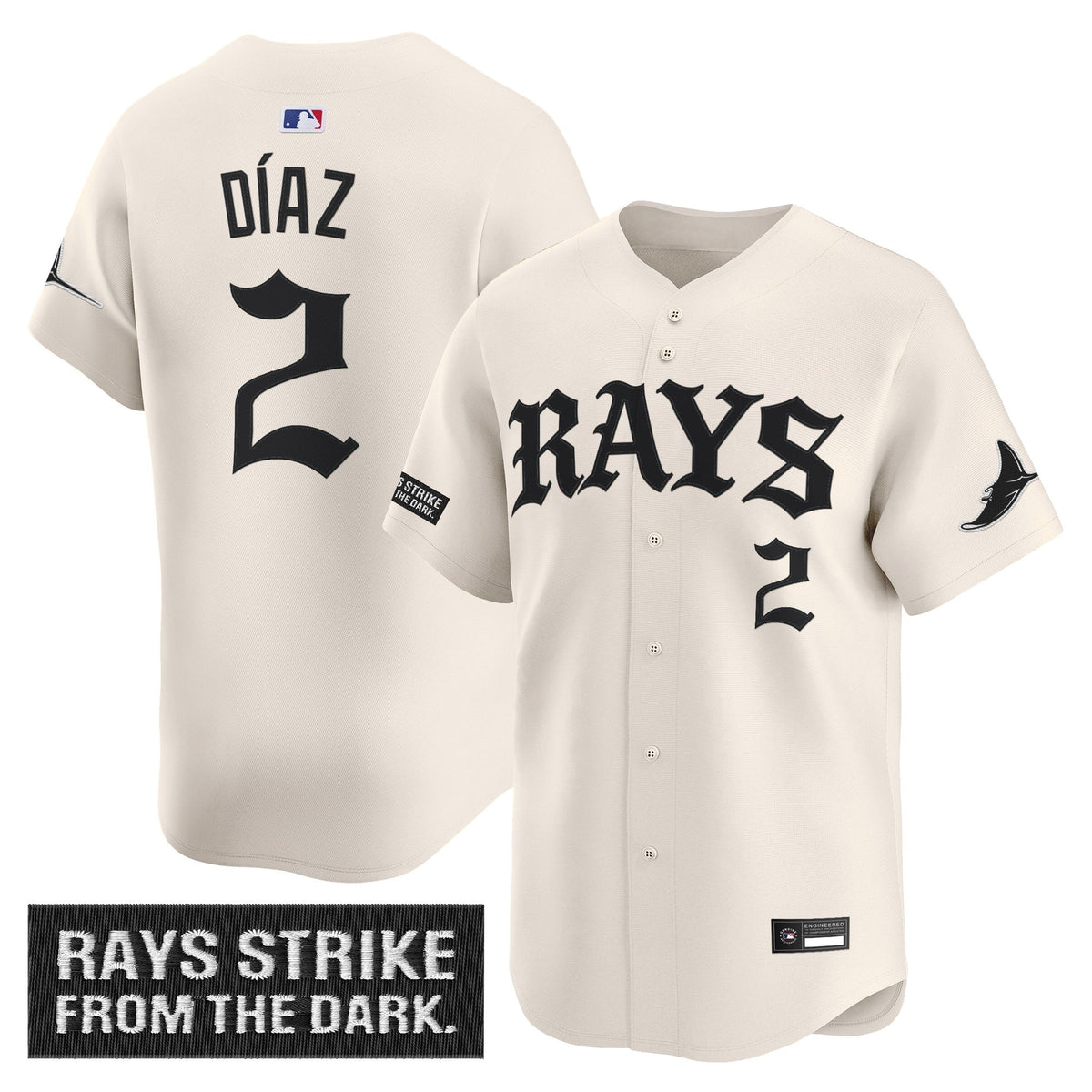 Tampa Bay Rays 'Old English Edition' Vapor Premier Limited Jersey - All Stitched