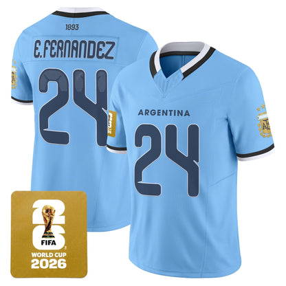  Argentina 2026 World Cup Vapor Football Jersey - All Stitched